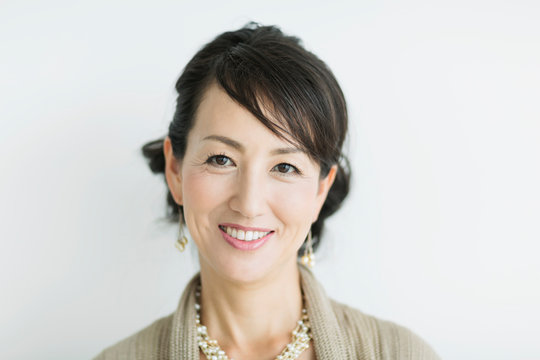 40代日本人女性のポートレート