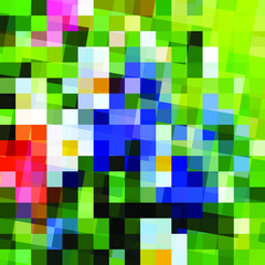 Chaos of colored figures
