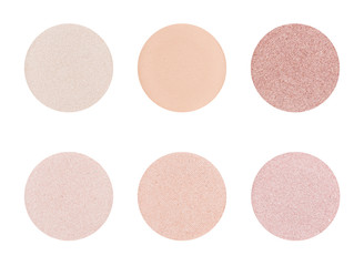 Eyeshadow palette on a white background -  Light Skin tones