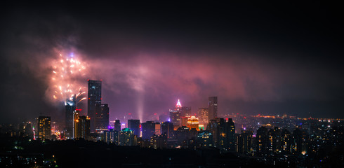 New Year Firewworks Taipei 2018