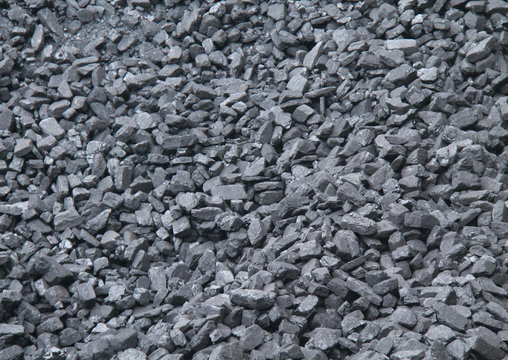 A Background Image of a Large Lump Coal Stockpile.