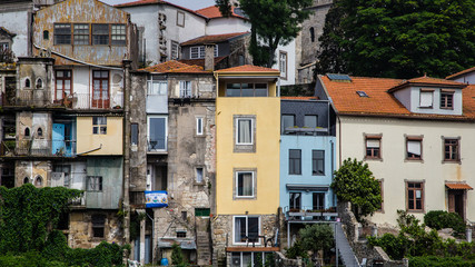 colorful houses in Porto Portugal