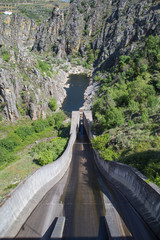 Dam in the north of Portugal, Douro river valley