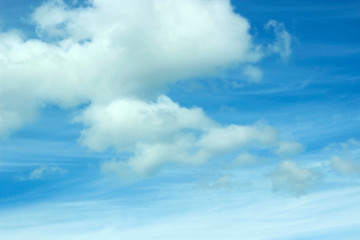 blue sky with clouds