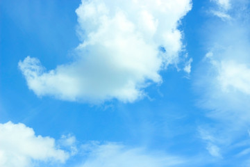 blue sky with white clouds