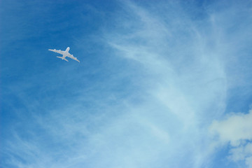 blue sky with white clouds