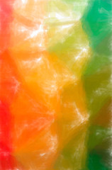 Illustration of abstract Orange, Green, Blue, Yellow, Red Watercolor With Low Coverage Vertical background.
