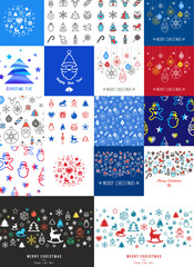 Fototapeta premium Digital vector red blue happy