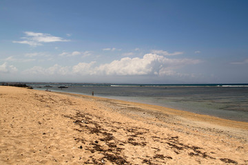 Beach and sea landscape of Sanur on Bali indonesia