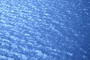 blue water bokeh