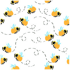 vector illustration pattern bee
