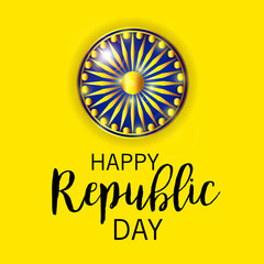 Vector illustration of a Background for Indian Republic Day Concept.