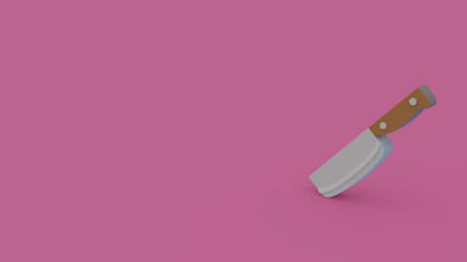 3d icon of butcher