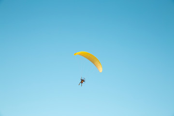 Para-planner on blue sky