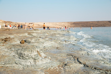 A Kalia beach, Dead sea, Israel.