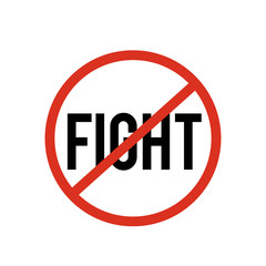 stop fight sign symbol