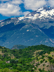 Mountain landscape in the Susa valley, Piedmont