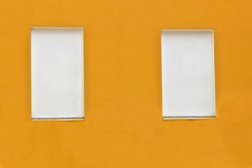 background wall yellow facade windows white cityscape bright paint sunny street russia moskva two for two lovers lonely texture background brick building architecture