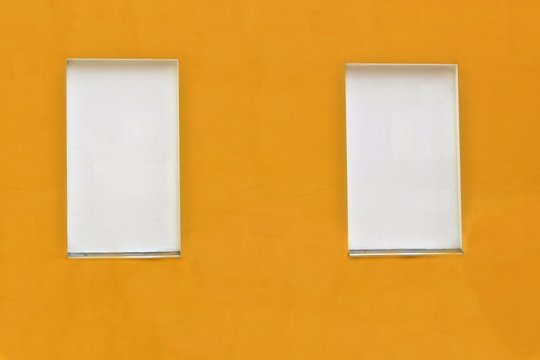 background wall yellow facade windows white cityscape bright paint sunny street russia moskva two for two lovers lonely texture background brick building architecture