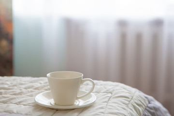 Morning coffee in bed