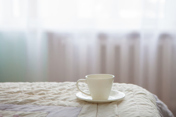 Morning coffee in bed