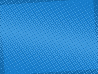 Comic book pop art style blank layout with  halftones dots pattern.