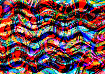 colorful yellow ,blue ,pink ,red and green abstract fun,party,holidays and festival background