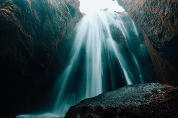Gljúfrabúi Waterfall in Island © Christian Schwier