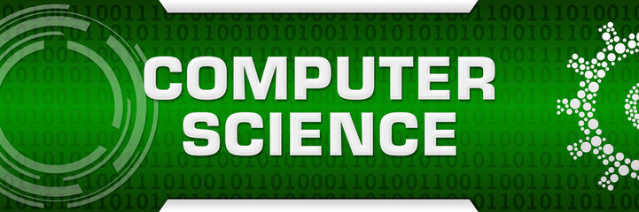 Computer Science Green Binary Background Technical 