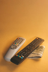 Pay TV or television concept.