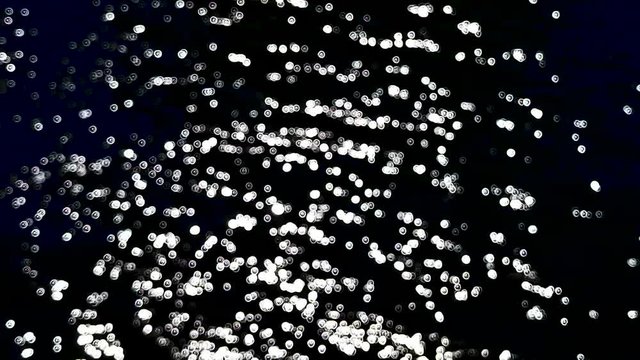 Artistic illusory virtual spot light, progressive moving water ripple