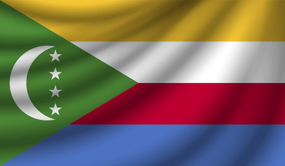 Realistic flag, vector illustration