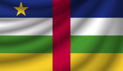 Realistic flag, vector illustration