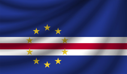 Realistic flag, vector illustration