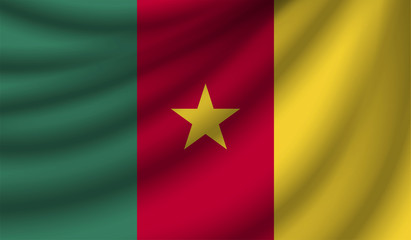 Realistic flag, vector illustration