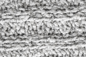  white knitted knit fabric