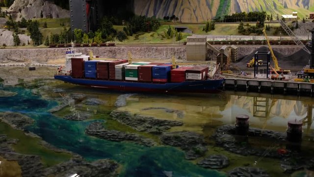 A footage of Miniatyr Wunderland, Hamburg.