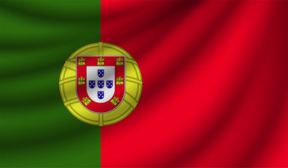 Obraz premium Realistic flag, vector illustration