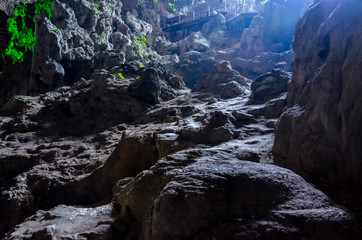 Inside a cave in Ha Long Bay / Vietnam