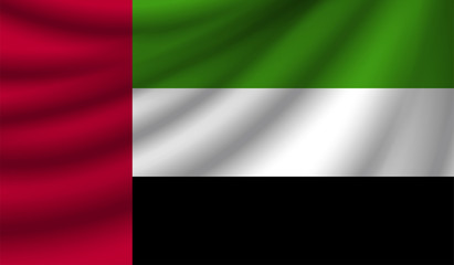 Realistic flag, vector illustration