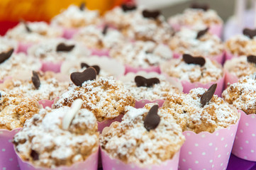 Pink cup cakes