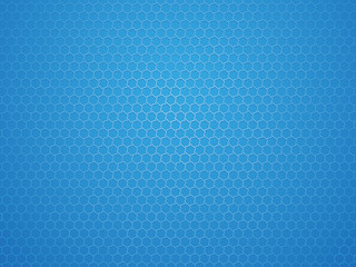 abstract blue geometric hexagon background