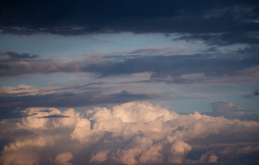 future and success. heaven. summer vacation. weather forecast. clouds in sunny blue sky. sky background. dreaming. freedom and change of life. blue sky with clouds. High in the sky