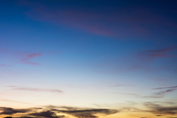 Blue sky background with beautiful clouds