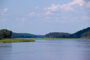 travelling along the Yenisei river