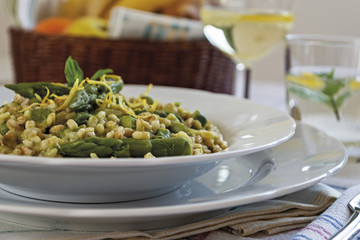 risotto ai cinque cereali grano farro orzo avena riso con asparagi