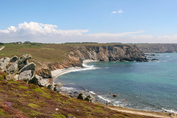 Landscape at Pointe de Dinan in Brittany in France.