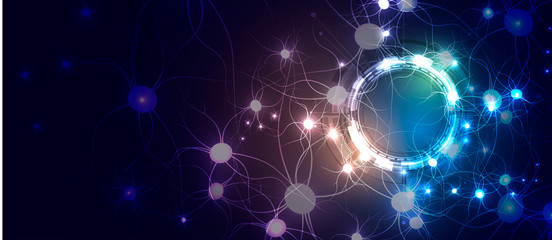 Conceptual technology illustration of artificial intelligence