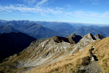 Allg&auml;uer Alpen - Blick vom Nebelhorn 