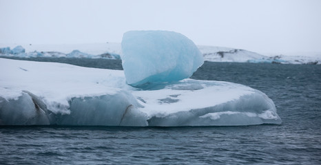 Lagoon with icebergs, Iceland